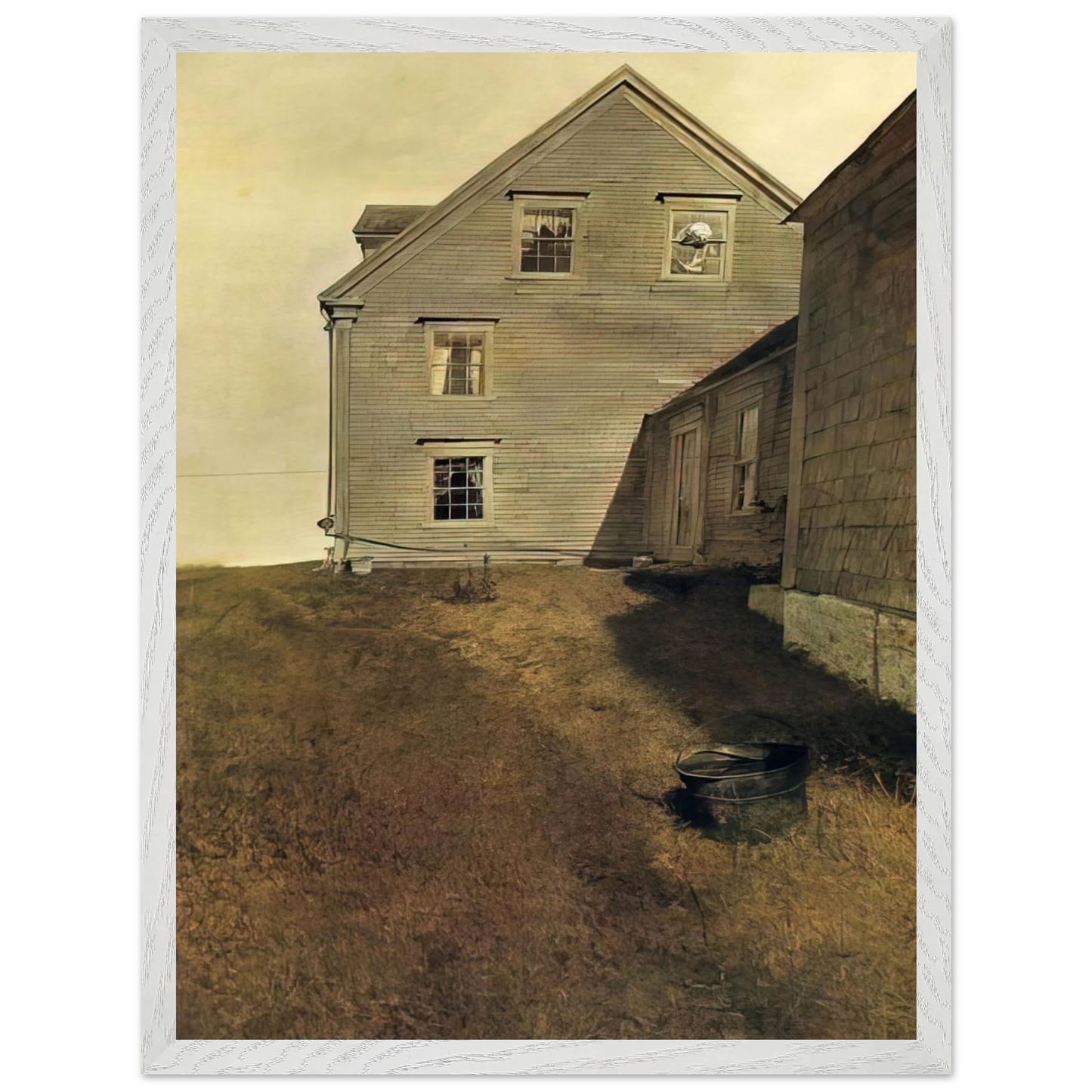 Andrew Wyeth - WEATHERSIDE Wall Art - 60x80 cm / 24x32 inches - Fine Art Poster-canvas - -