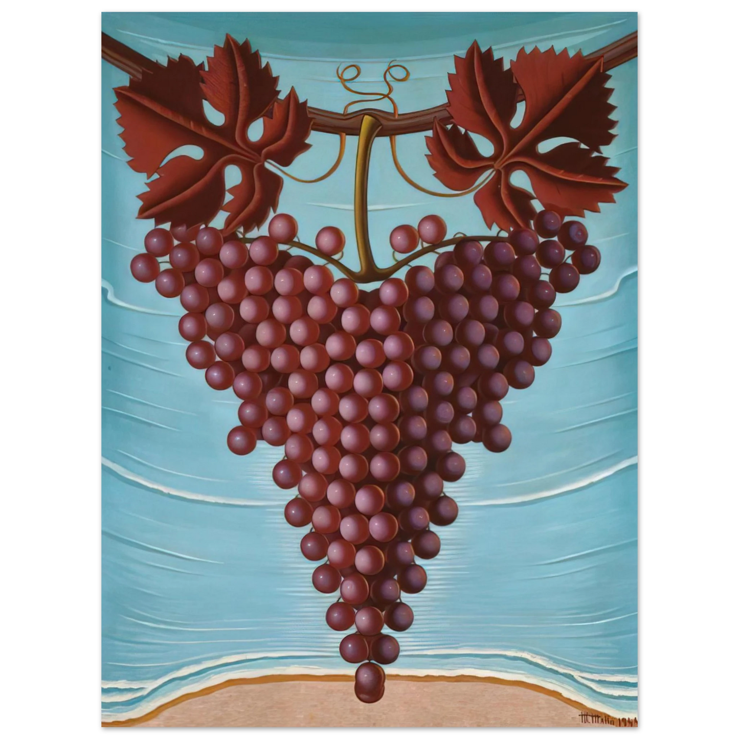 Maruja Mallo - El Racimo De Uvas - 1944  75x100 cm / 30x40inches Fine Art Poster