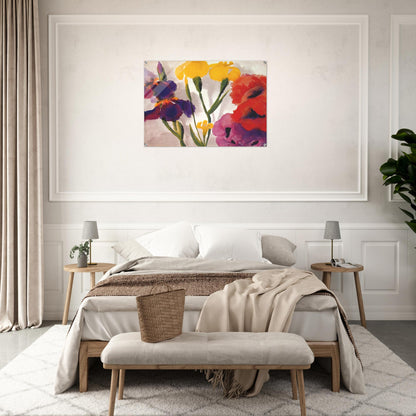 Irises and poppies - Emil Nolde Acrylic Print - 70x100 cm / 28x40″ inches