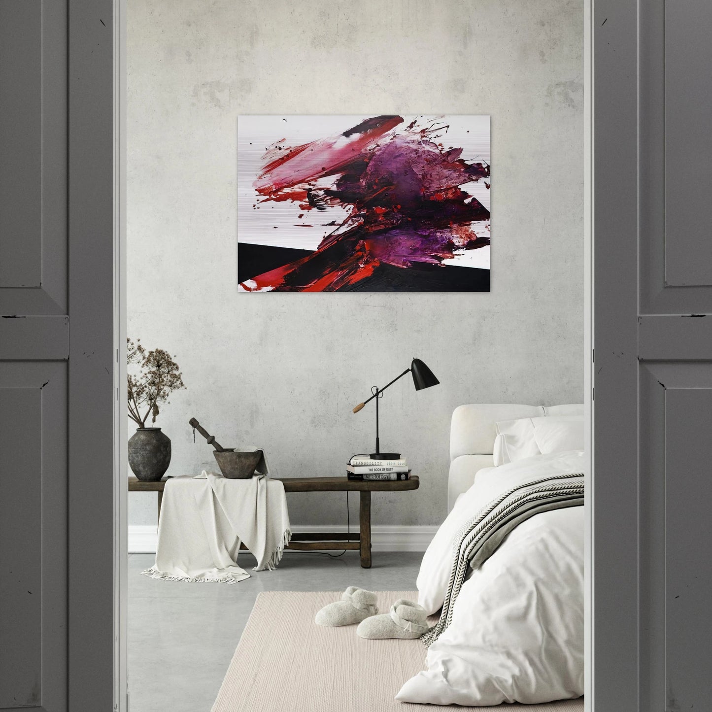 UNTITLED 2447 2009 - Luis Feito Brushed Aluminum Print - 70x100 cm / 28x40 inches | Luis Feito Aluminum Print | Luis Feito Prints