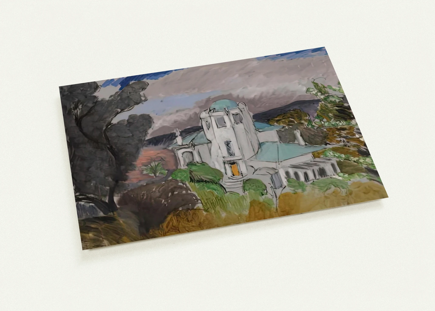 BLUE VILLA 1918 By Henri Matisse Pack of 10 Post Cards | Henri Matisse Post Cards | A6 (10.5 x 14.8 cm) - 4.1 x 5.8 inches