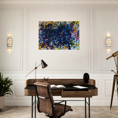 Coral Marine - Sam Francis Brushed Aluminum Print - 70x100 cm / 28x40 inches | Sam Francis Aluminum Print | Sam Francis Prints