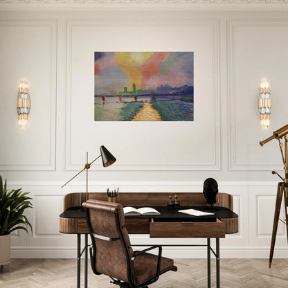 CHARING CROSS BRIDGE LONDON 1906 - Andre Derain Brushed Aluminum Print - 70x100 cm / 28x40 inches | Andre Derain Aluminum Print | Andre Derain Prints
