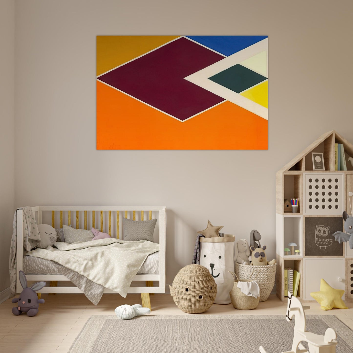 Batticaloa from the Diamond Drill series - Hard Edge Painting - Larry Zox Art Prints - 100x150 cm / 40x60″ inches | Larry Zox Poster | Larry Zox Prints