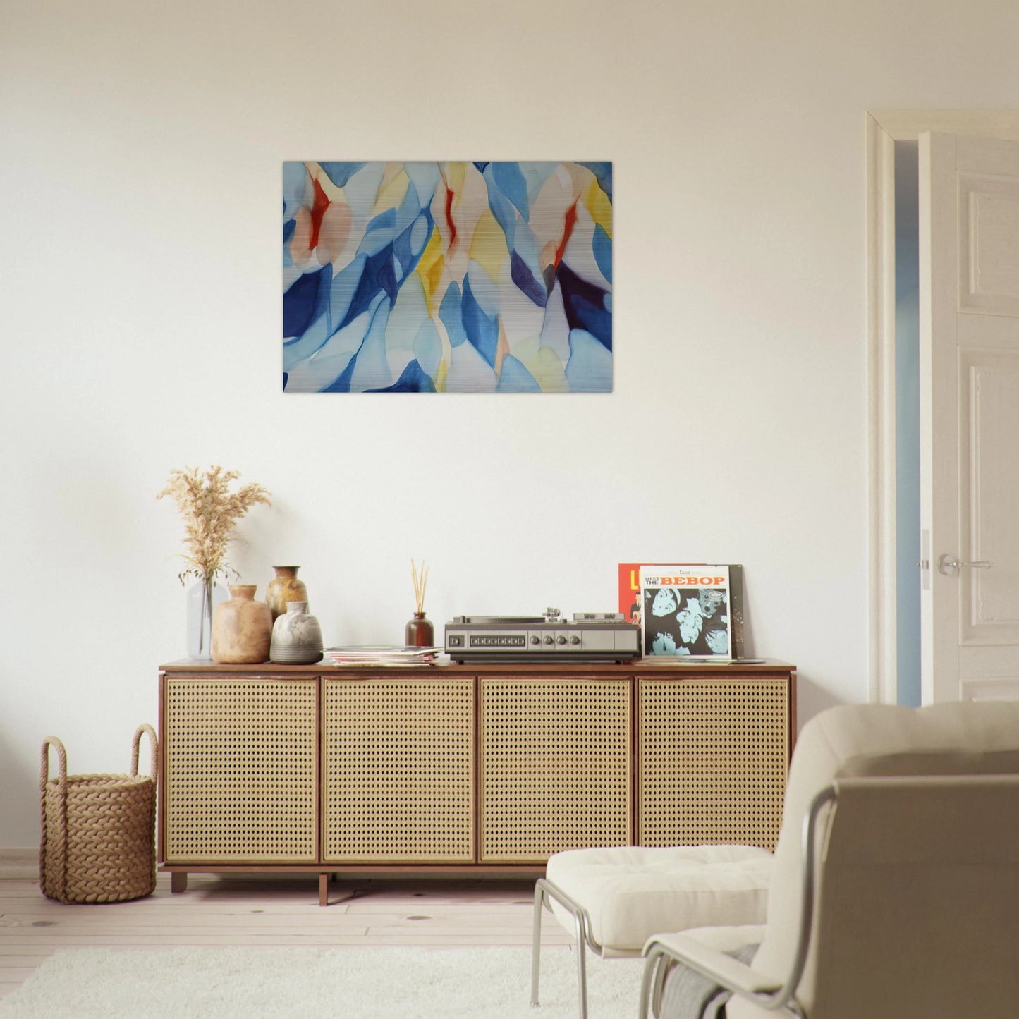 The Way of the Wind - Alice Baber Brushed Aluminum Print - 70x100 cm / 28x40 inches | Alice Baber Aluminum Print | Alice Baber Prints