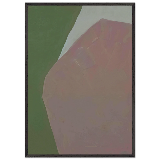 Untitled - 1963 N10 - Kenzo Okada 70x100 cm / 28x40 inches Framed Art Print – Black Wooden Frame