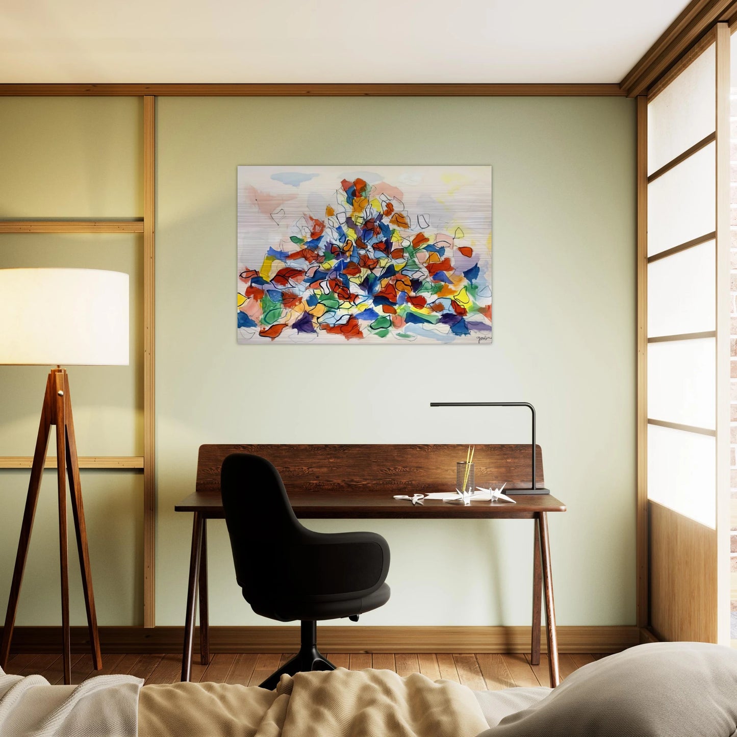 Color Abstraction - 1967 - Robert Goodnough Brushed Aluminum Print - 70x100 cm / 28x40 inches | Robert Goodnough Aluminum Print | Robert Goodnough Prints