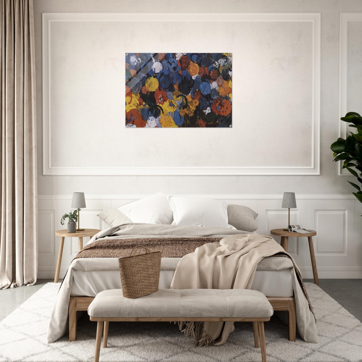Blue Flood - 1960 - Ernst Wilhelm Nay Acrylic Print - 70x100 cm / 28x40″ inches
