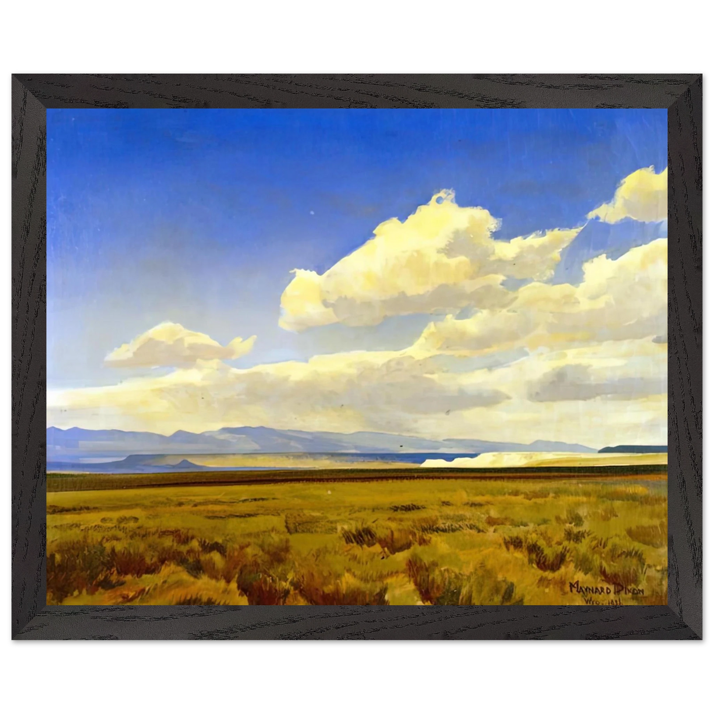 Maynard Dixon - WIND OF WYOMING 1936 Wall art - A1 (59.4 x 84.1  cm) - Fine Art Poster-canvas - -