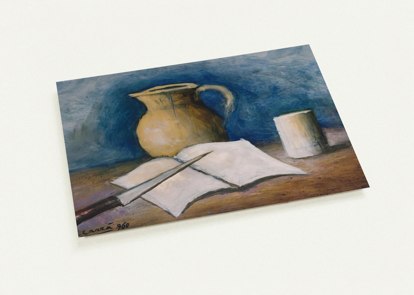 NATURA MORTA By Carlo Carra Pack of 10 Post Cards | Carlo Carra Post Cards | A6 (10.5 x 14.8 cm) - 4.1 x 5.8 inches