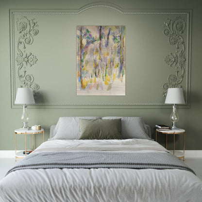 In the Woods - Paul Cézanne Brushed Aluminum Print - 70x100 cm / 28x40 inches | Paul Cézanne Aluminum Print | Paul Cézanne Prints