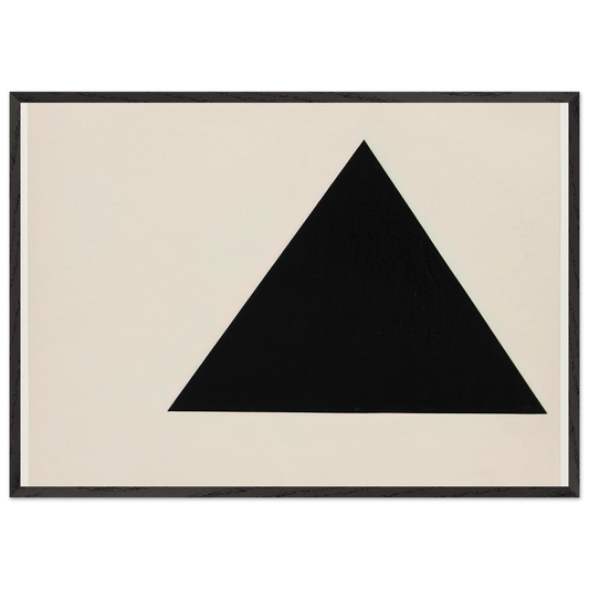 Triangle Form - Ellsworth Kelly 70x100 cm / 28x40 inches Framed Art Print – Black Wooden Frame