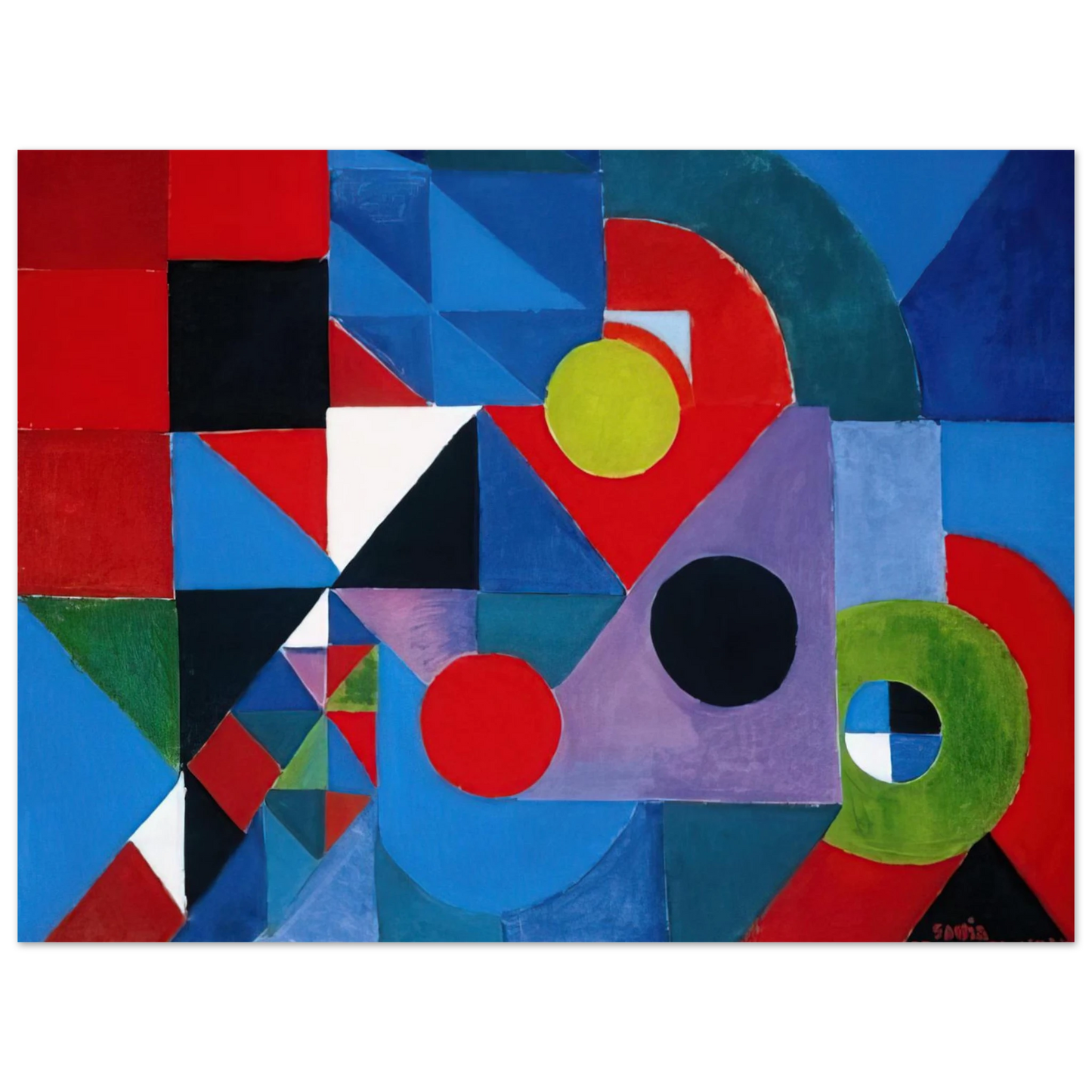 Sonia Delaunay - RHYTHM COLOUR  75x100 cm / 30x40inches Fine Art Poster