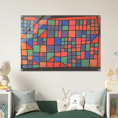 GLASS FACADE 1940 - Paul Klee Acrylic Print - 70x100 cm / 28x40″ inches | Paul Klee Wall Art | Paul Klee Prints