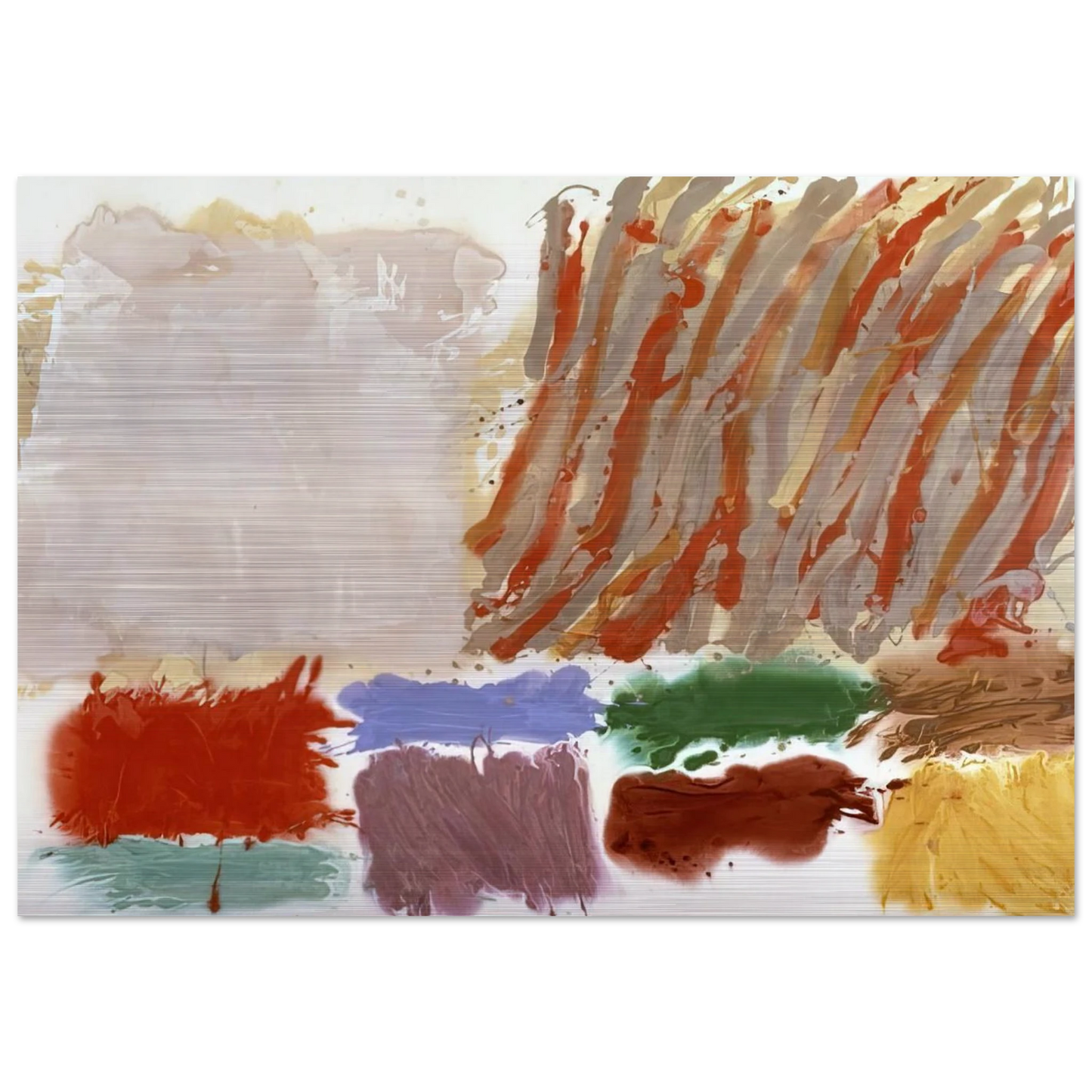 Orlando - 1980 - Albert Irvin Brushed Aluminum Print - 70x100 cm / 28x40 inches | Albert Irvin Aluminum Print | Albert Irvin Prints