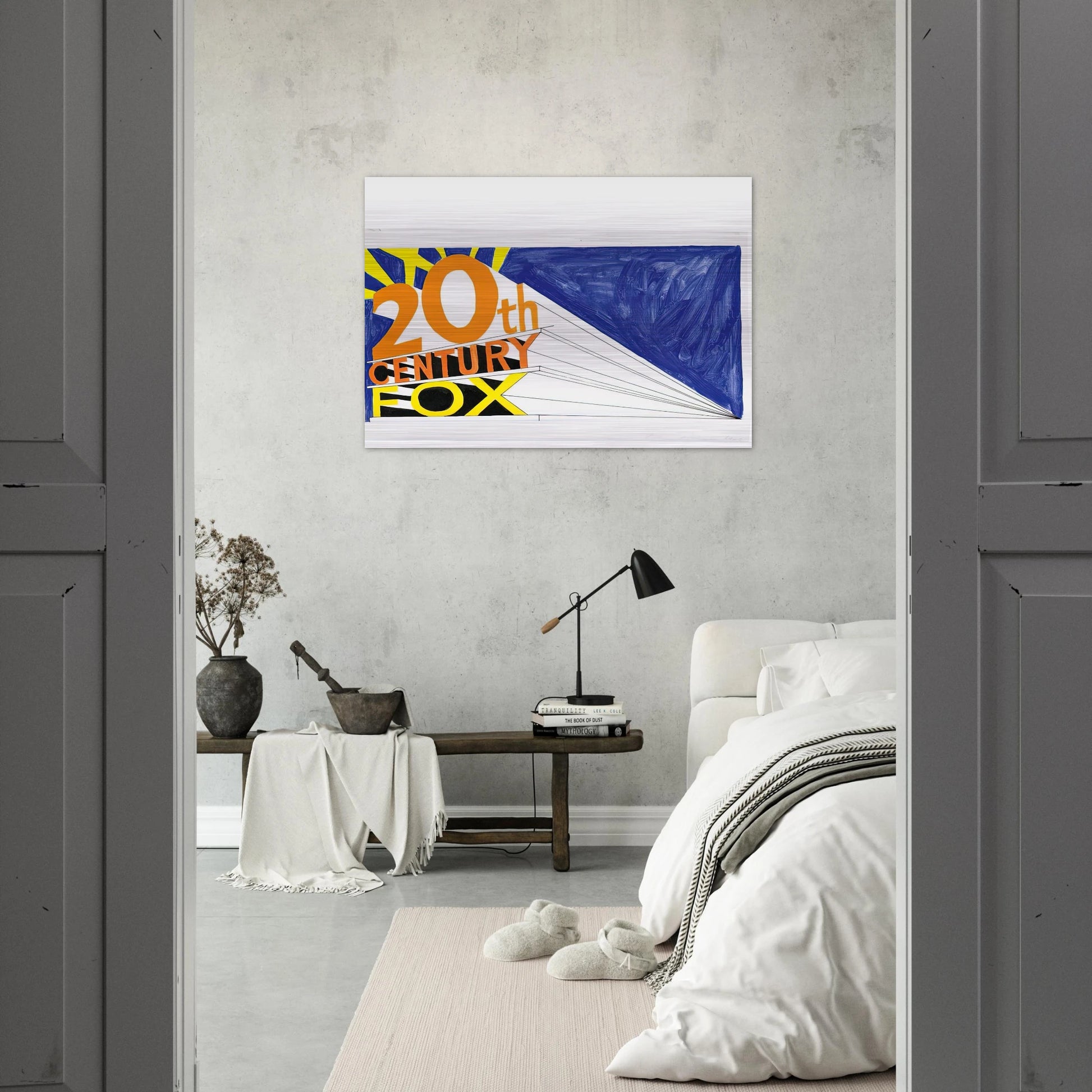 TRADEMARK 5 1962 - Edward Ruscha Brushed Aluminum Print - 70x100 cm / 28x40 inches | Edward Ruscha Aluminum Print | Edward Ruscha Prints