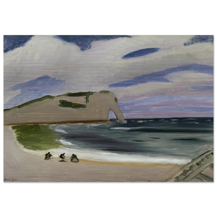 WOMEN ON THE BEACH ETRETAT 1920 - Henri Matisse Brushed Aluminum Print - 70x100 cm / 28x40 inches | Henri Matisse Aluminum Print | Henri Matisse Prints