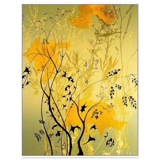 Eyvind Earle - Wild Flowers  75x100 cm / 30x40inches Fine Art Poster
