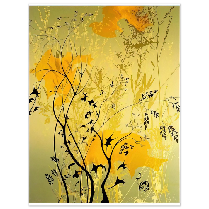 Eyvind Earle - Wild Flowers  75x100 cm / 30x40inches Fine Art Poster