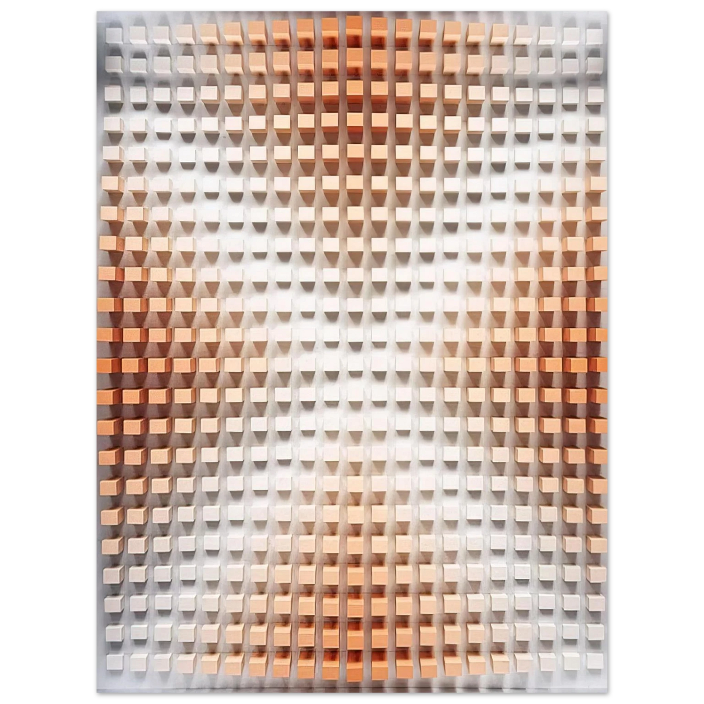 Dadamaino - Rilievo cromodinamico - Op Art  75x100 cm / 30x40inches Fine Art Poster