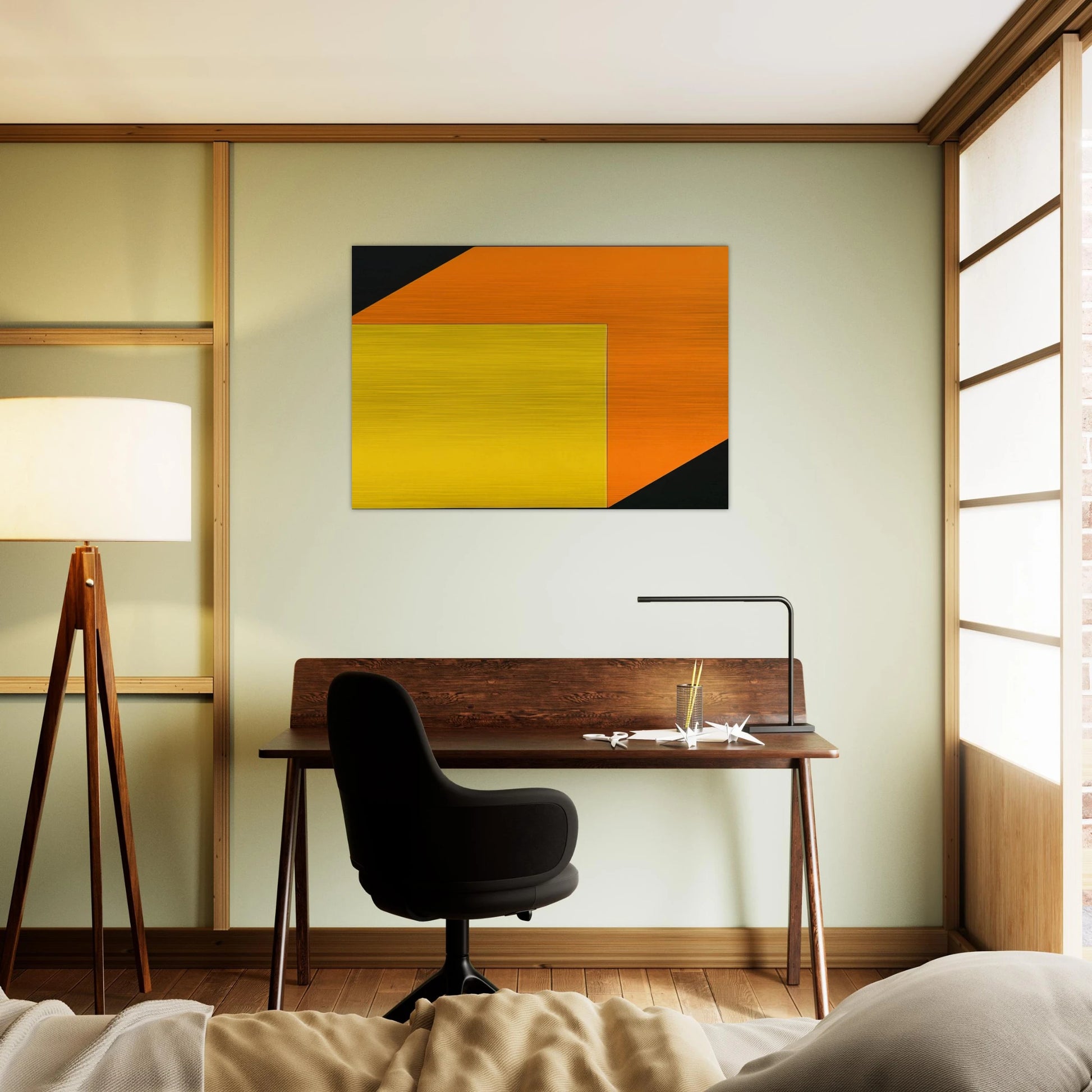 Yellow Orange - Ellsworth Kelly Brushed Aluminum Print - 70x100 cm / 28x40 inches | Ellsworth Kelly Aluminum Print | Ellsworth Kelly Prints