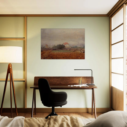 Fog - claude monet Brushed Aluminum Print - 70x100 cm / 28x40 inches | claude monet Aluminum Print | claude monet Prints