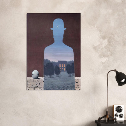 THE HAPPY DONOR 1966 - Rene Magritte Brushed Aluminum Print - 70x100 cm / 28x40 inches | Rene Magritte Aluminum Print | Rene Magritte Prints