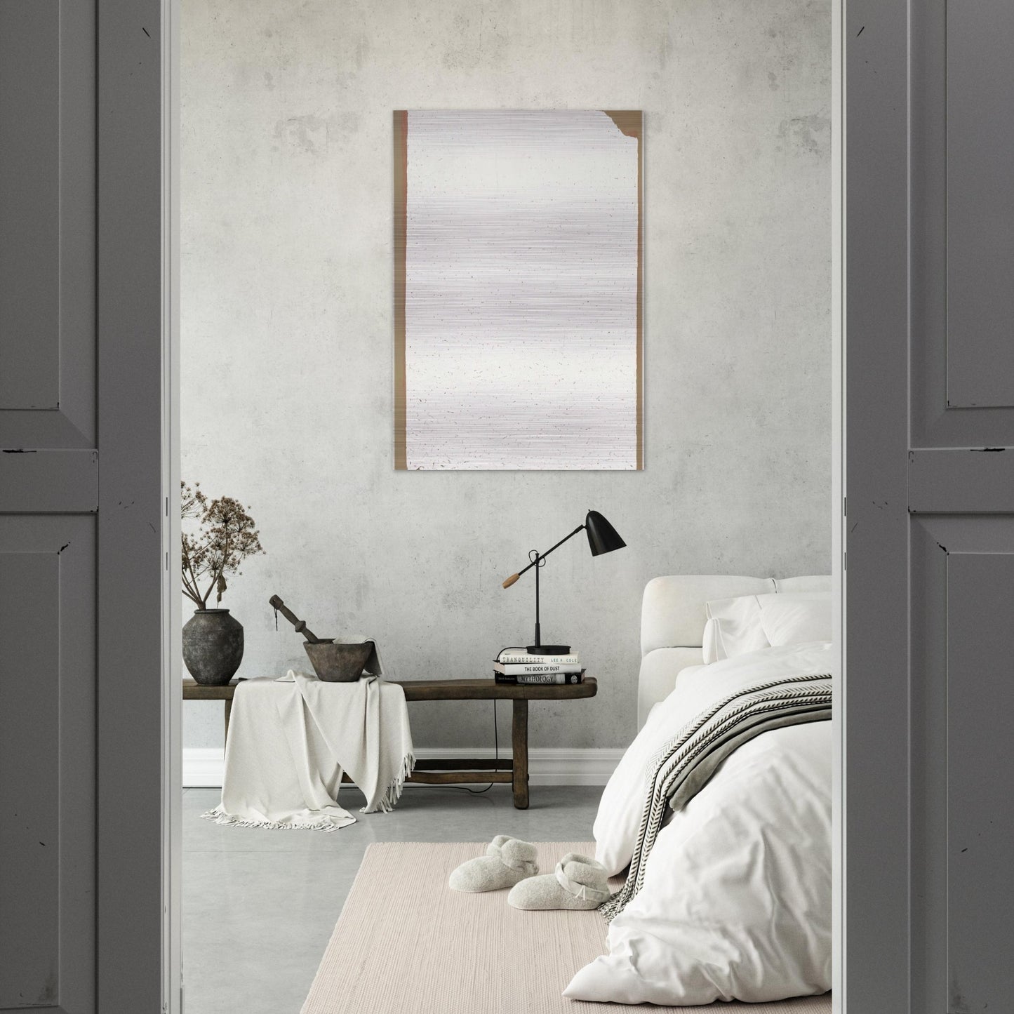 Convention - Robert Ryman Brushed Aluminum Print - 70x100 cm / 28x40 inches | Robert Ryman Aluminum Print | Robert Ryman Prints