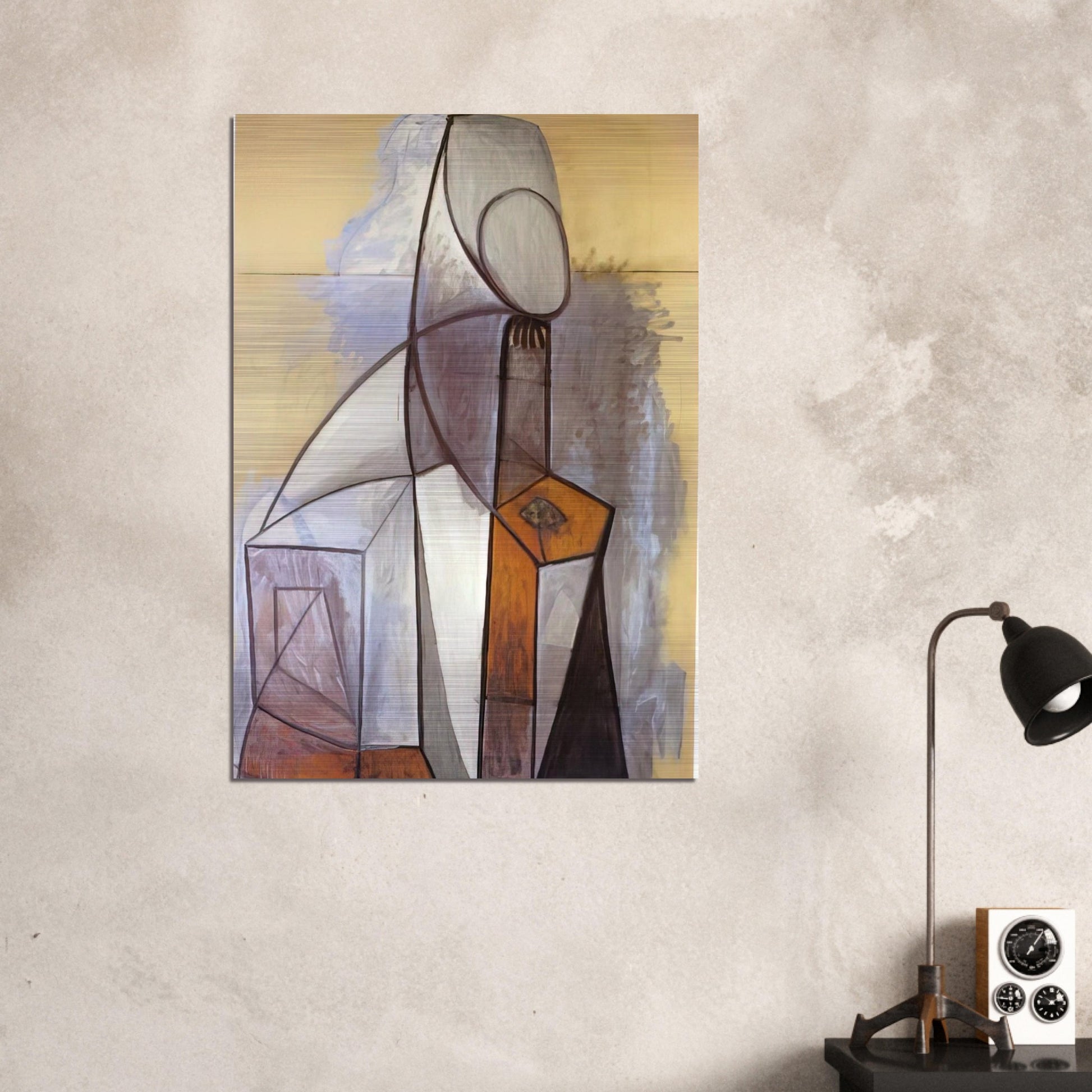 Composition - 1946 - Pablo Picasso Brushed Aluminum Print - 70x100 cm / 28x40 inches | Pablo Picasso Aluminum Print | Pablo Picasso Prints