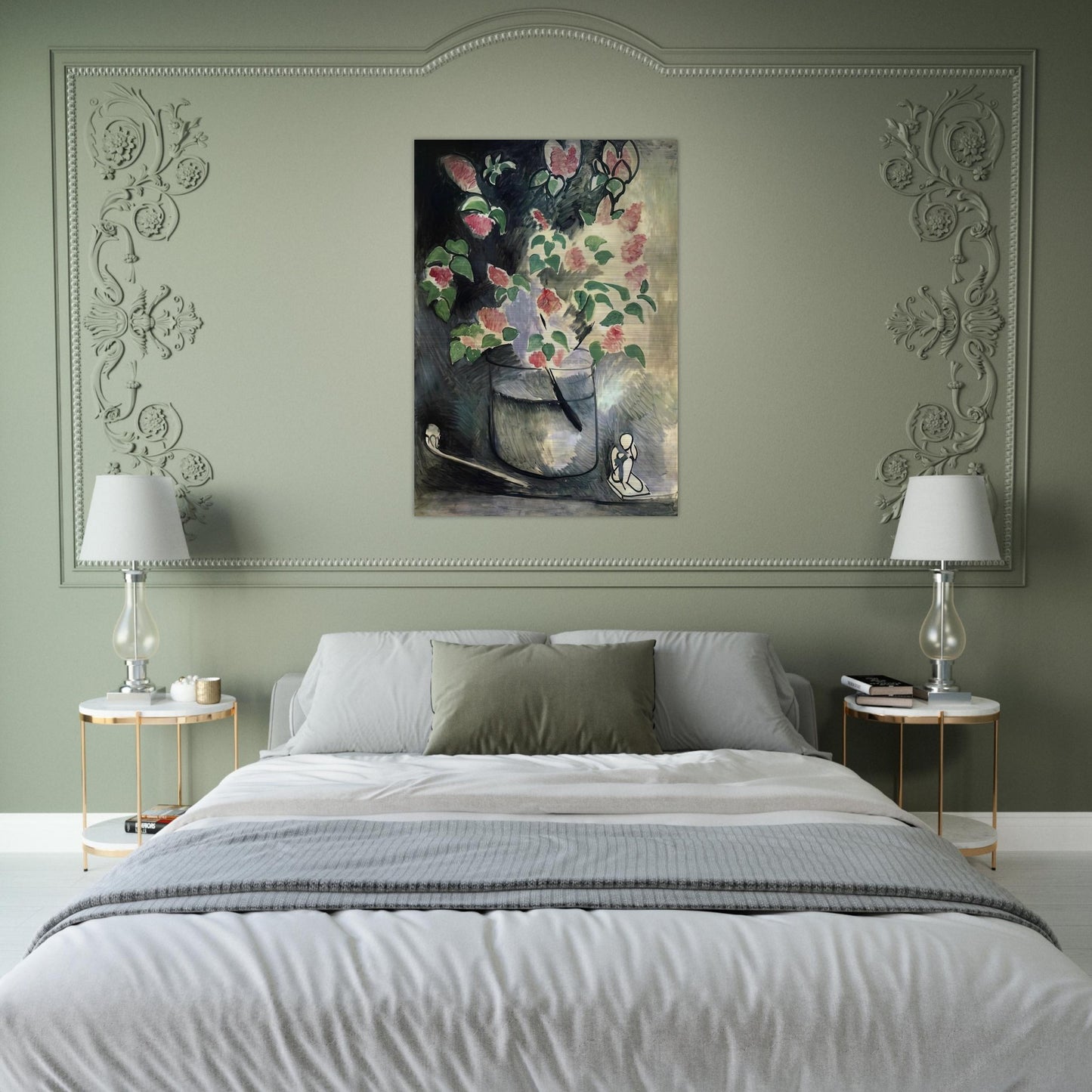 BRANCH OF LILLACS 1914 - Henri Matisse Brushed Aluminum Print - 70x100 cm / 28x40 inches | Henri Matisse Aluminum Print | Henri Matisse Prints