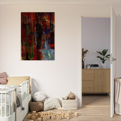 DARK - Gerhard Richter Brushed Aluminum Print - 70x100 cm / 28x40 inches | Gerhard Richter Aluminum Print | Gerhard Richter Prints