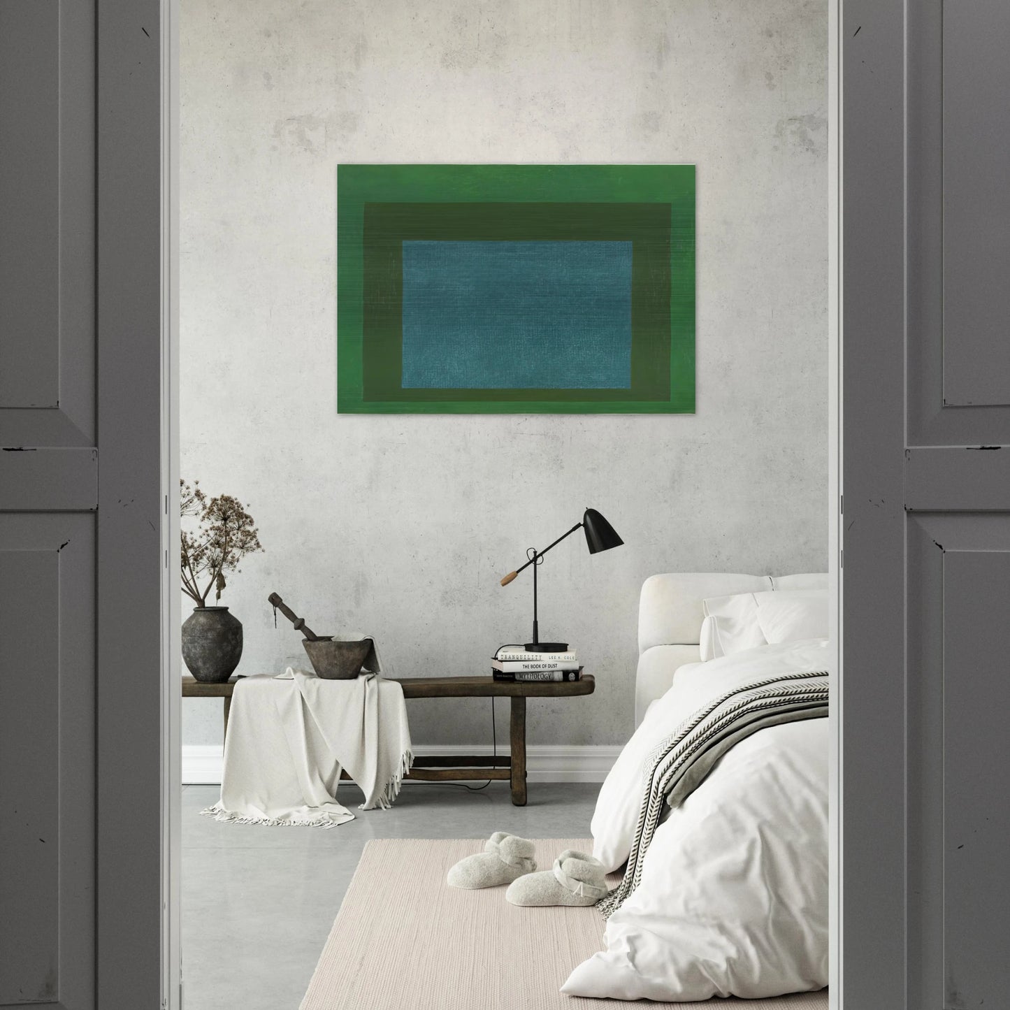 HOMAGE TO THE SQUARE 1963 - Josef Albers Brushed Aluminum Print - 70x100 cm / 28x40 inches | Josef Albers Aluminum Print | Josef Albers Prints