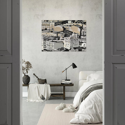 TOWNSCAPE 1969 0 - Gerhard Richter Brushed Aluminum Print - 70x100 cm / 28x40 inches | Gerhard Richter Aluminum Print | Gerhard Richter Prints