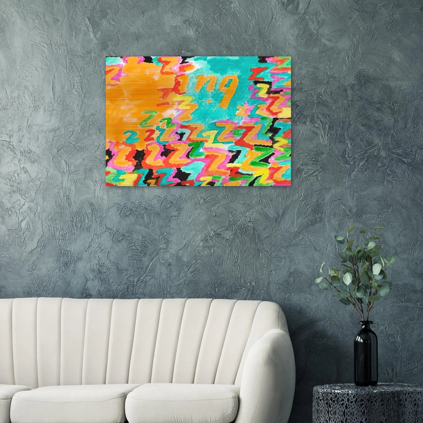 Untitled z-ing - 1984 - Paul Thek Brushed Aluminum Print - 70x100 cm / 28x40 inches | Paul Thek Aluminum Print | Paul Thek Prints