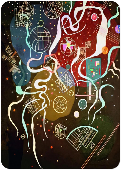 MOVEMENT I 1935 By Wassily Kandinsky Pack of 10 Post Cards | Wassily Kandinsky Post Cards | A6 (10.5 x 14.8 cm) - 4.1 x 5.8 inches