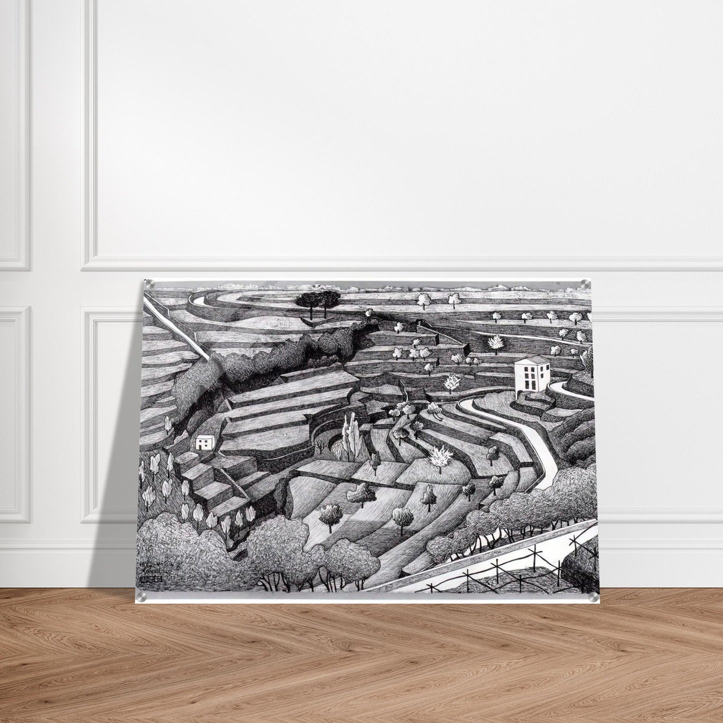 RAVELLO II - MC Escher Acrylic Print - 70x100 cm / 28x40″ inches | MC Escher Wall Art | MC Escher Prints