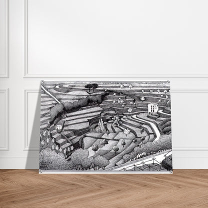 RAVELLO II - MC Escher Acrylic Print - 70x100 cm / 28x40″ inches | MC Escher Wall Art | MC Escher Prints
