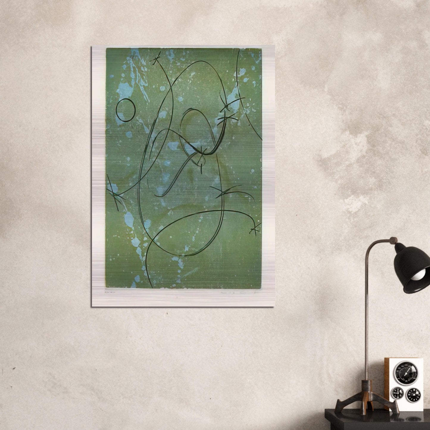 Homage to Marcel Duchamp - Max Ernst Brushed Aluminum Print - 70x100 cm / 28x40 inches | Max Ernst Aluminum Print | Max Ernst Prints