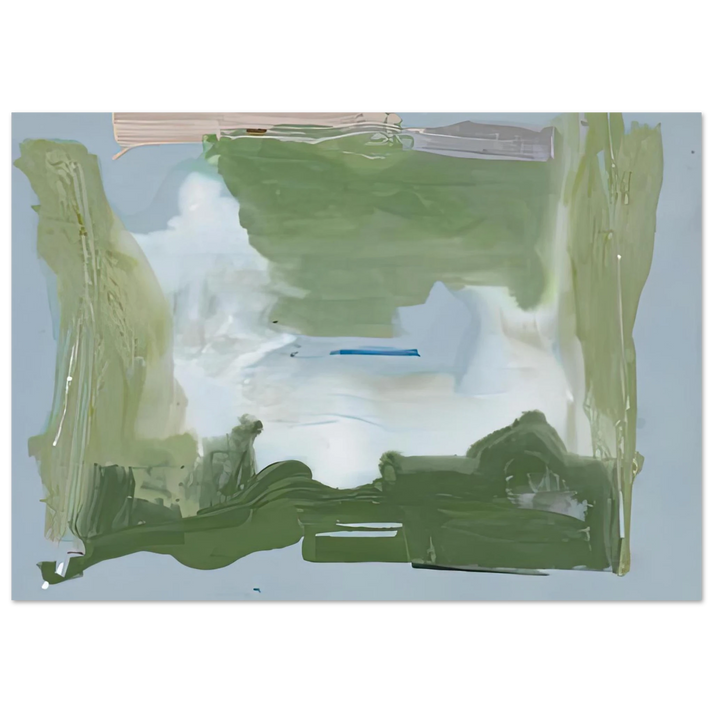 Helen Frankenthaler - Lush Spring, 1975- Wall Art - 30x40 cm / 12x16 inches - Premium Wooden Framed Poster With Fine Art Paper-canvas - Black frame