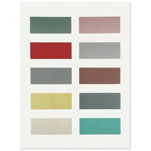 Gerhard Richter - TEN COLOURS 1966  75x100 cm / 30x40inches Fine Art Poster