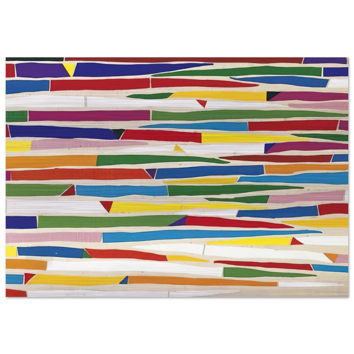 Composite - Color Field Painting - Piero Dorazio Brushed Aluminum Print - 70x100 cm / 28x40 inches | Piero Dorazio Aluminum Print | Piero Dorazio Prints