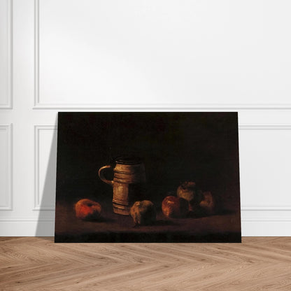 Still Life with Beer Mug and Fruit - Vincent van Gogh Brushed Aluminum Print - 70x100 cm / 28x40 inches | Vincent van Gogh Aluminum Print | Vincent van Gogh Prints