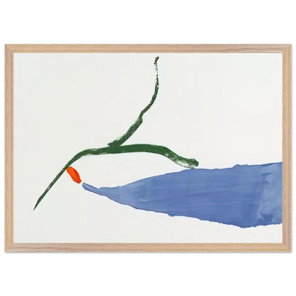 Helen Frankenthaler - A Little Zen - 1970 Wall art - 50x70 cm / 20x28 Inches - Premium Wooden Framed Poster With Fine Art Paper - Black frame