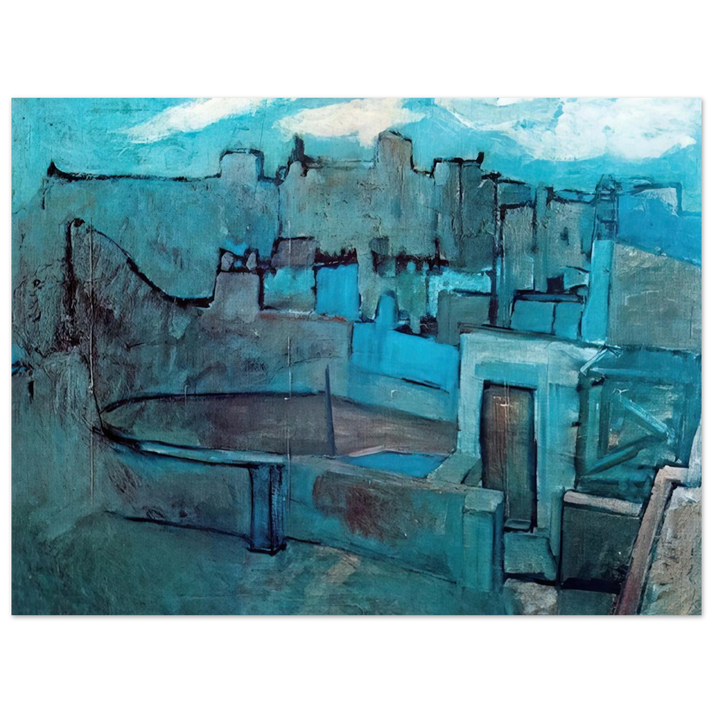 Pablo Picasso - The roofs of Barcelona  75x100 cm / 30x40inches Fine Art Poster