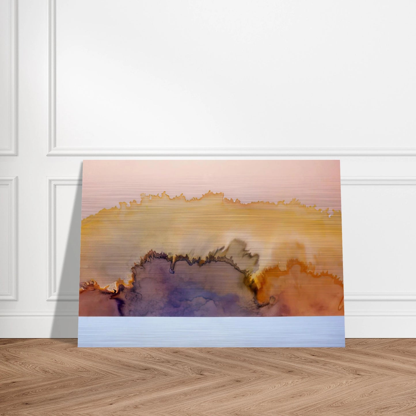 House by the Ocean - 1978 - Ronnie Landfield Brushed Aluminum Print - 70x100 cm / 28x40 inches | Ronnie Landfield Aluminum Print | Ronnie Landfield Prints