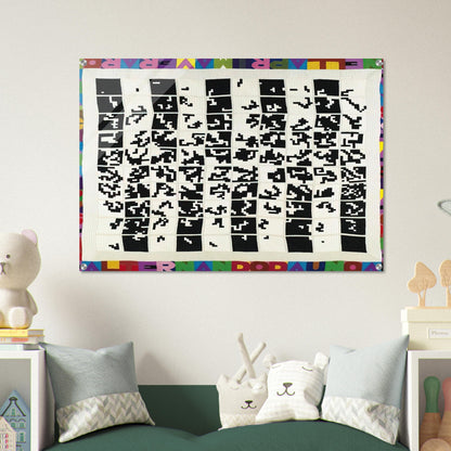 ALTERNANDO DA UNO A CENTO E VICEVERSA 1977 - Alighiero Boetti Acrylic Print - 70x100 cm / 28x40″ inches