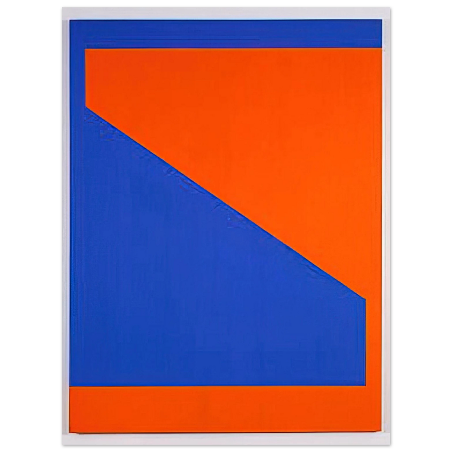 Carmen Herrera - Blue with Orange - 1984  75x100 cm / 30x40inches Fine Art Poster