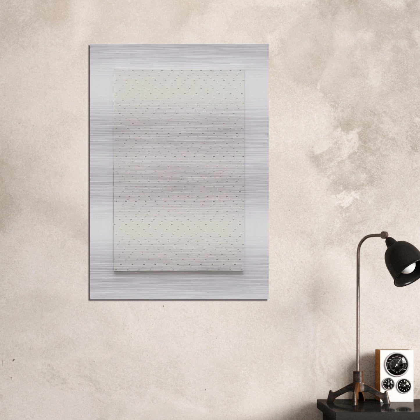 Tous les 5 cm, tous les 6 cm, No. 74075 - 1974 - Francois Morellet Brushed Aluminum Print - 70x100 cm / 28x40 inches | Francois Morellet Aluminum Print | Francois Morellet Prints