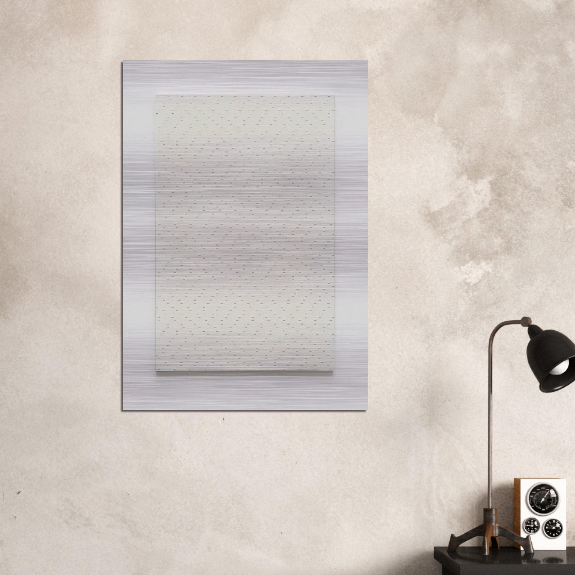Tous les 5 cm, tous les 6 cm, No. 74075 - 1974 - Francois Morellet Brushed Aluminum Print - 70x100 cm / 28x40 inches | Francois Morellet Aluminum Print | Francois Morellet Prints