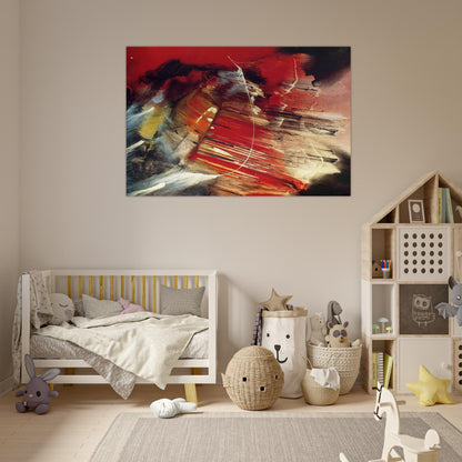 Dakota Ridge - 1958 - Paul Jenkins Art Prints - 100x150 cm / 40x60″ inches | Paul Jenkins Poster | Paul Jenkins Prints